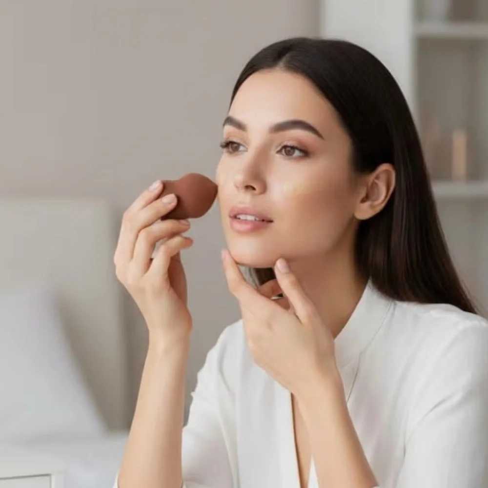 💞 New Set of 4 Brown Makeup Beauty Blender Sponges